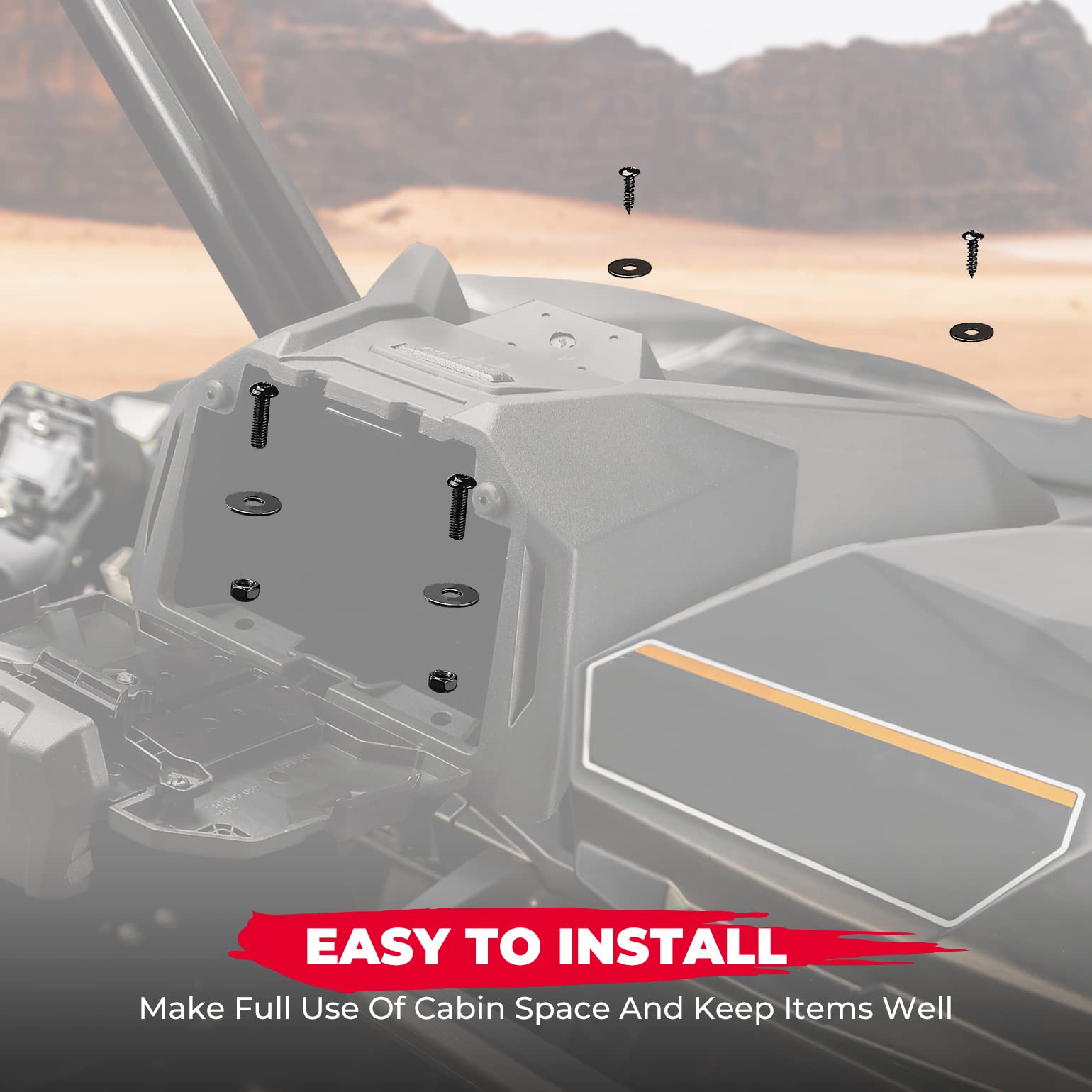 KEMIMOTO dash access for easy 12V charging while riding.