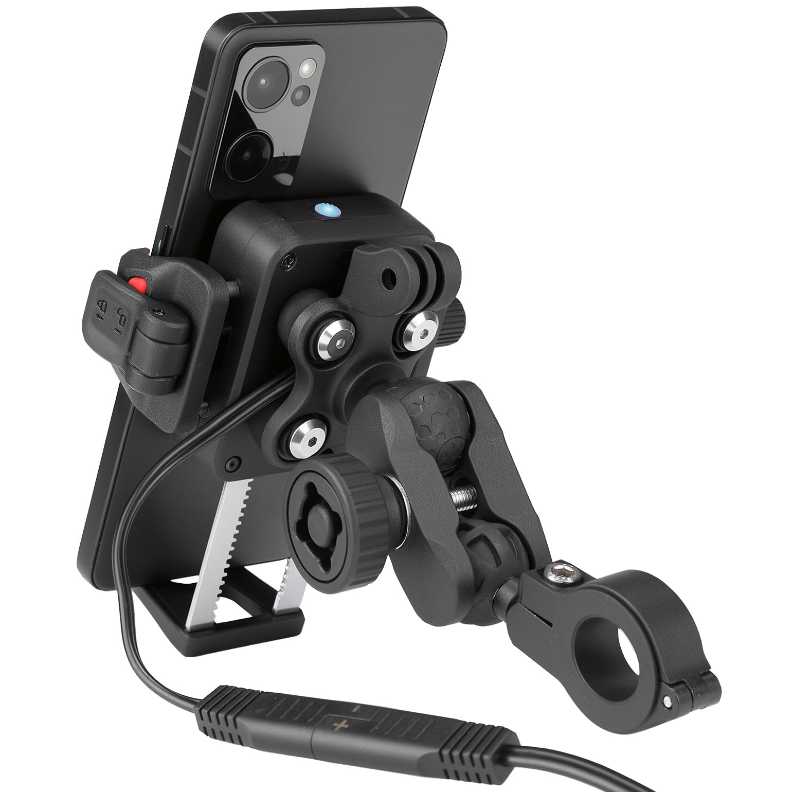 KEMIMOTO IP66 waterproof rating shields the mount against rain and splashes.