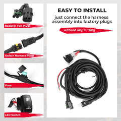 KEMIMOTO LED rocker switch showing clear manual operation