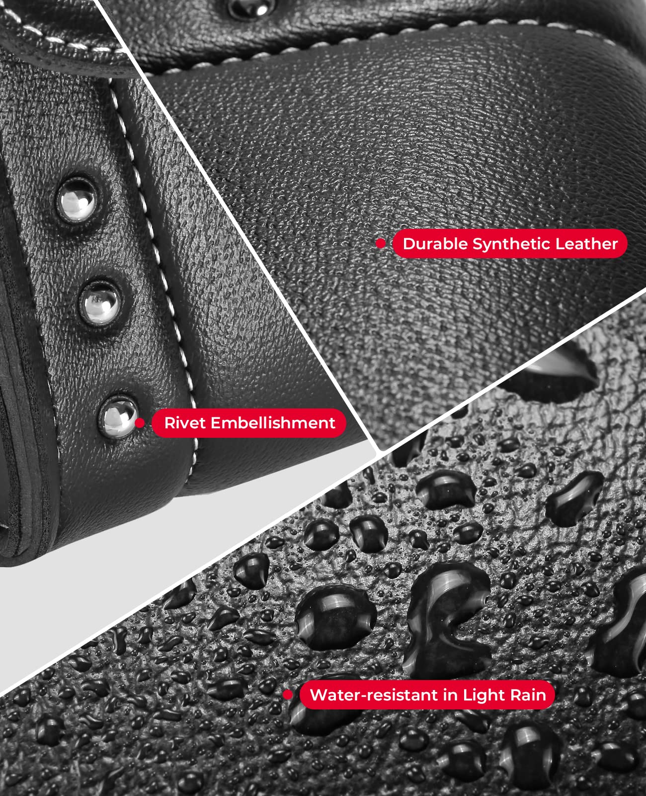 KEMIMOTO metal twist-lock closure allows one-handed operation.