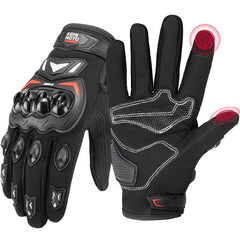 KEMIMOTO motorcycle gloves palm abrasion for long-lasting grip during rides.