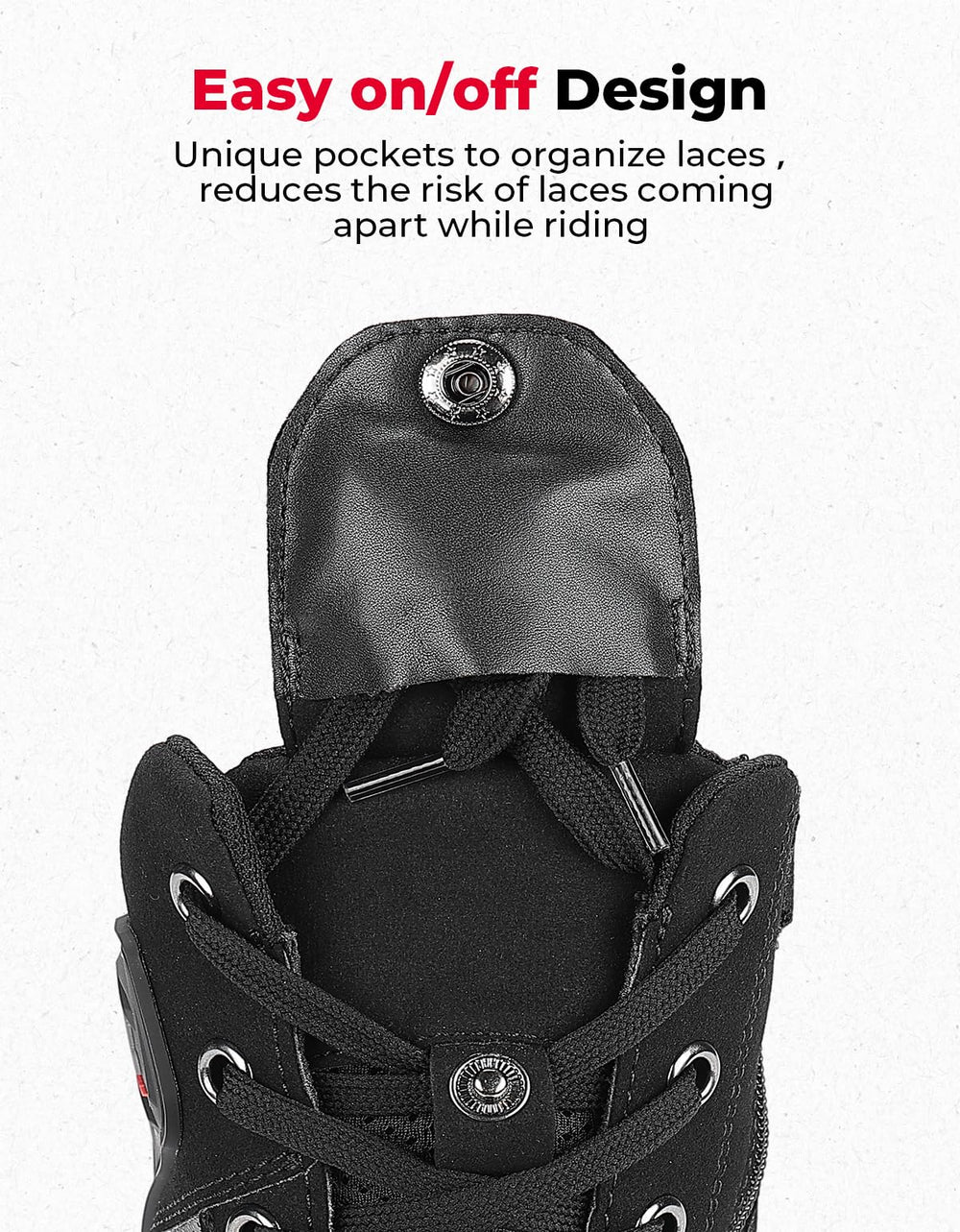 KEMIMOTO soft microfiber upper offering flexible, comfortable fit.