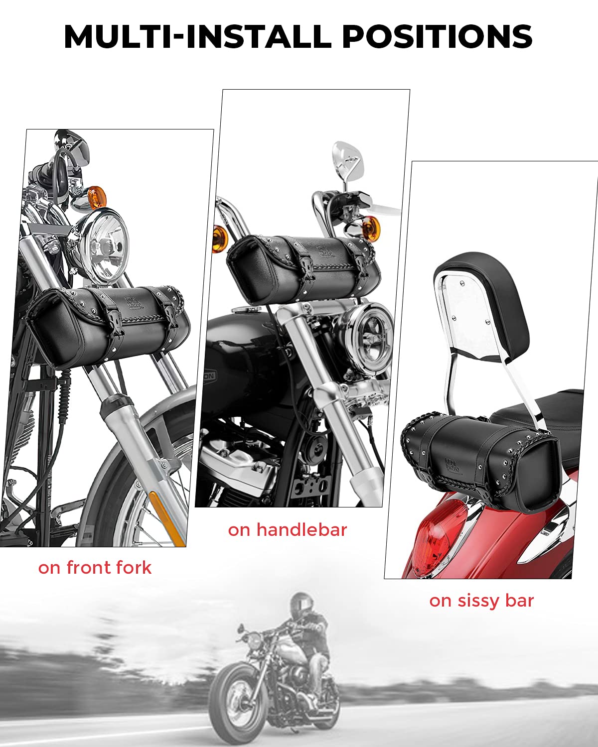 KEMIMOTO quick release buckles shown for fast access