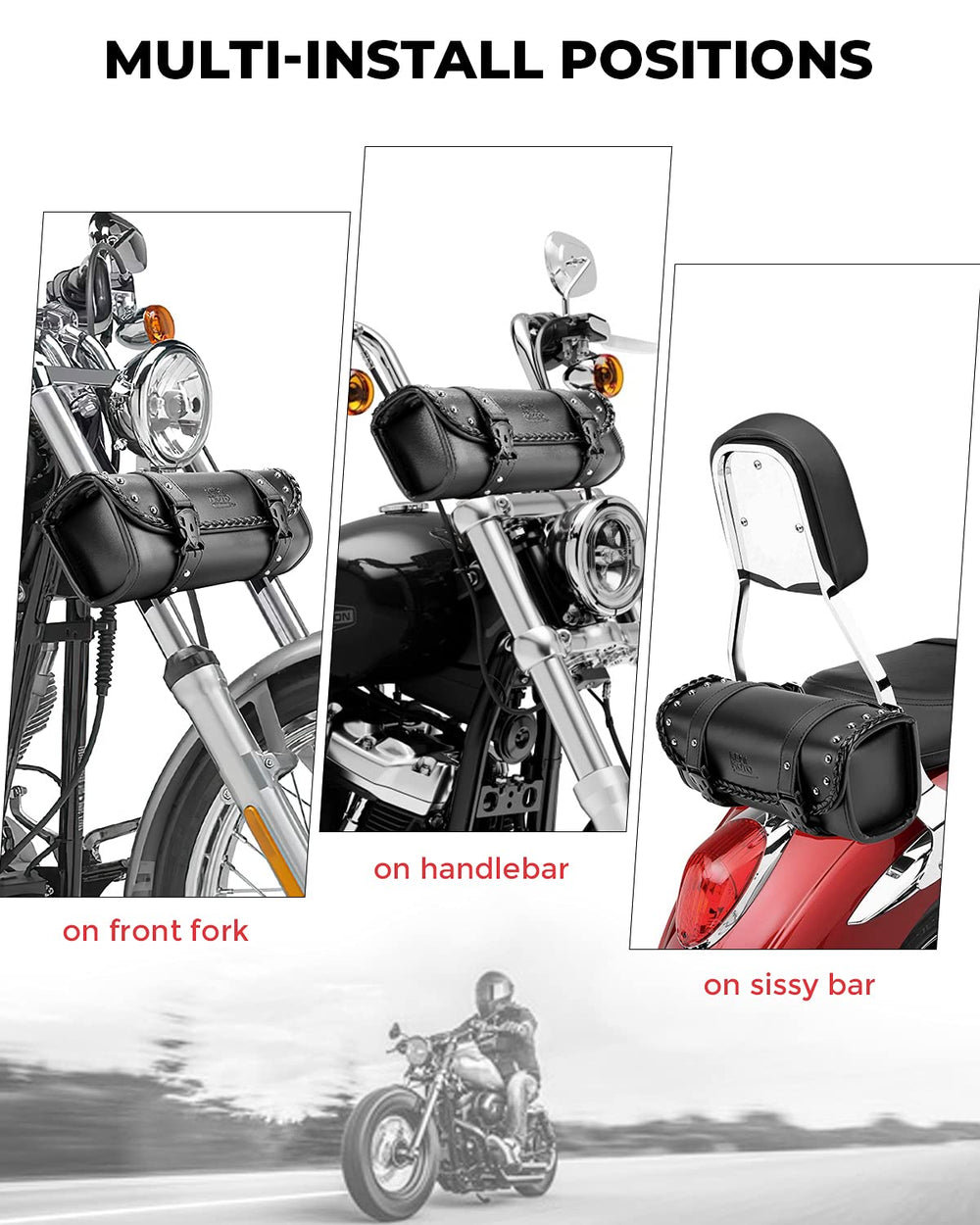 KEMIMOTO quick release buckles shown for fast access