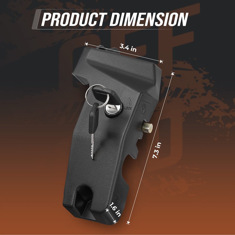 KEMIMOTO parking brake lock parts pack with cover, lock and keys.
