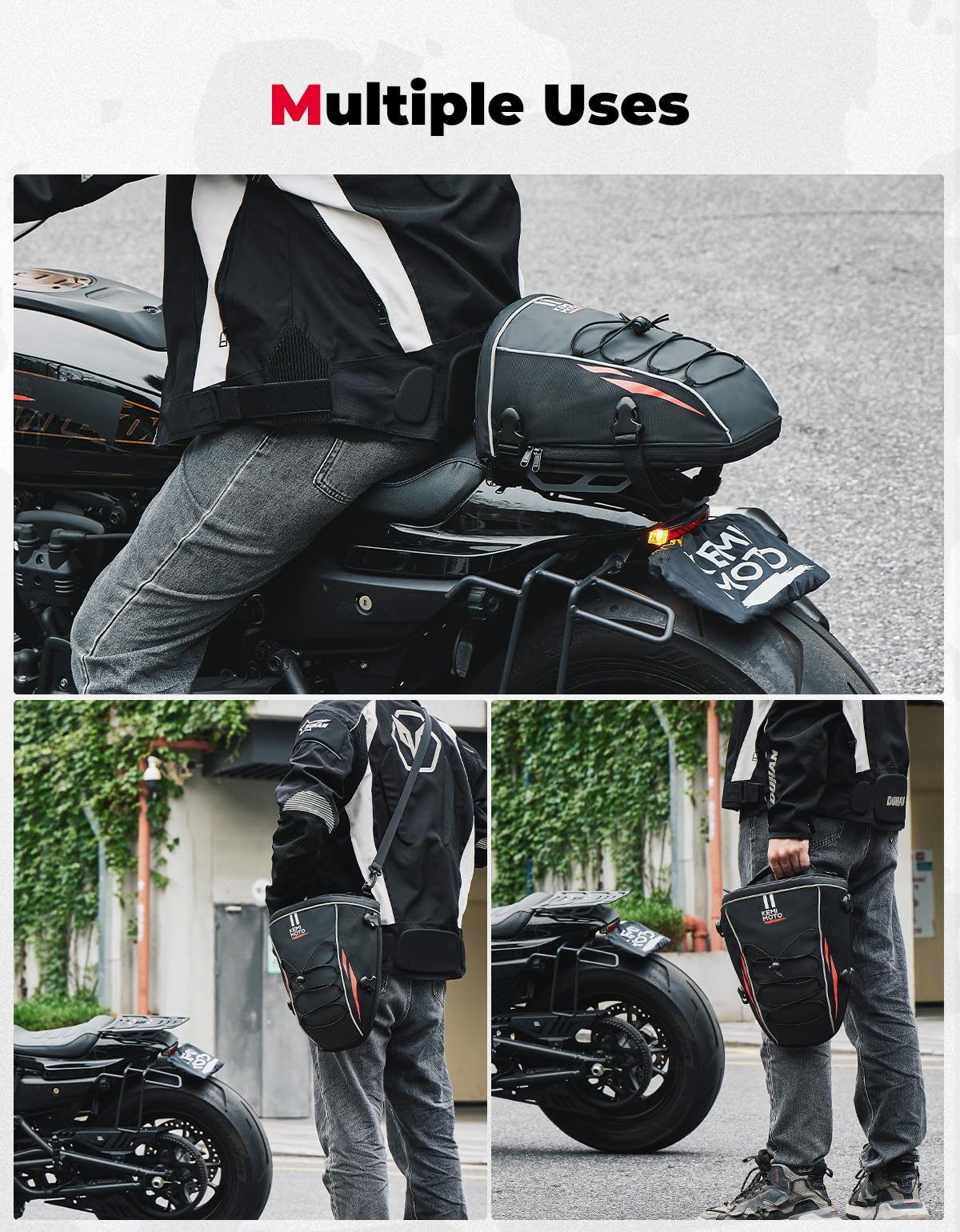 KEMIMOTO rain cover provides extra protection during unexpected showers.