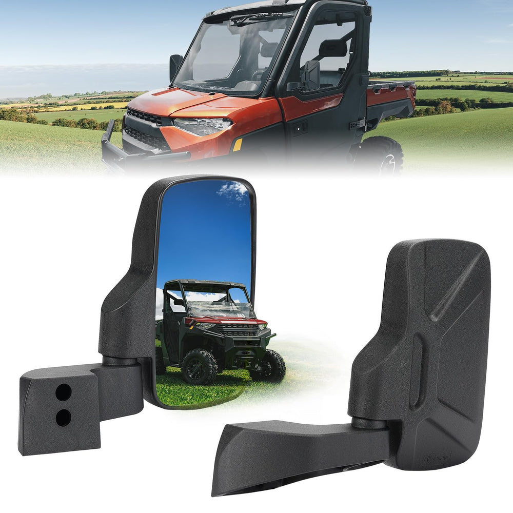 KEMIMOTO Ranger door mirrors installed on full doors for improved visibility.