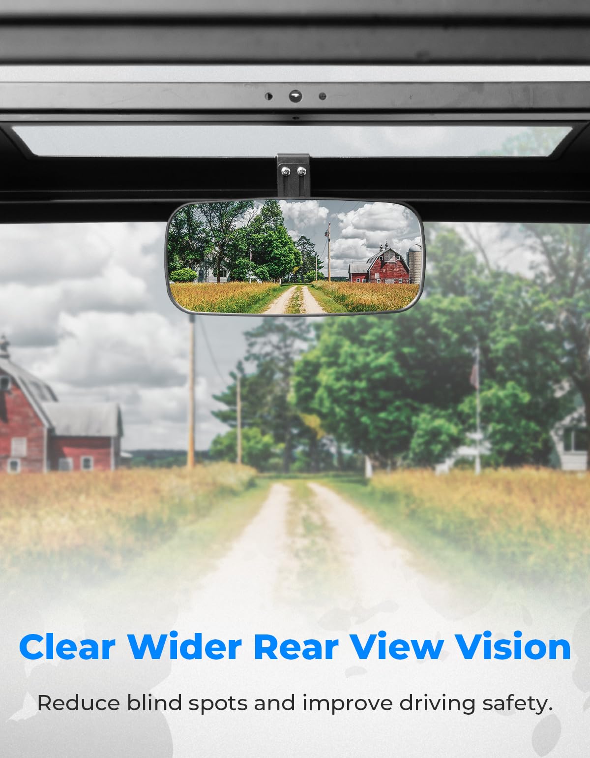 KEMIMOTO Ranger mirror installation in two simple steps with factory tab