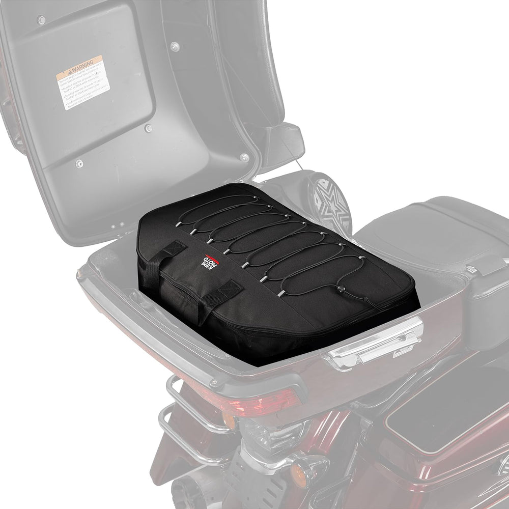 KEMIMOTO rear trunk organizer 28L open in trunk for quick access and organization.