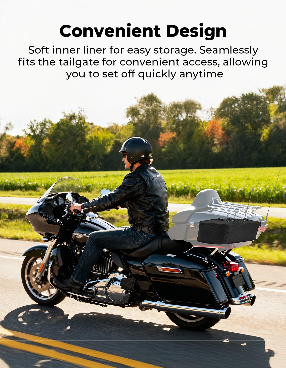 KEMIMOTO 28L liner helps keep trunk tidy during weekend trips.