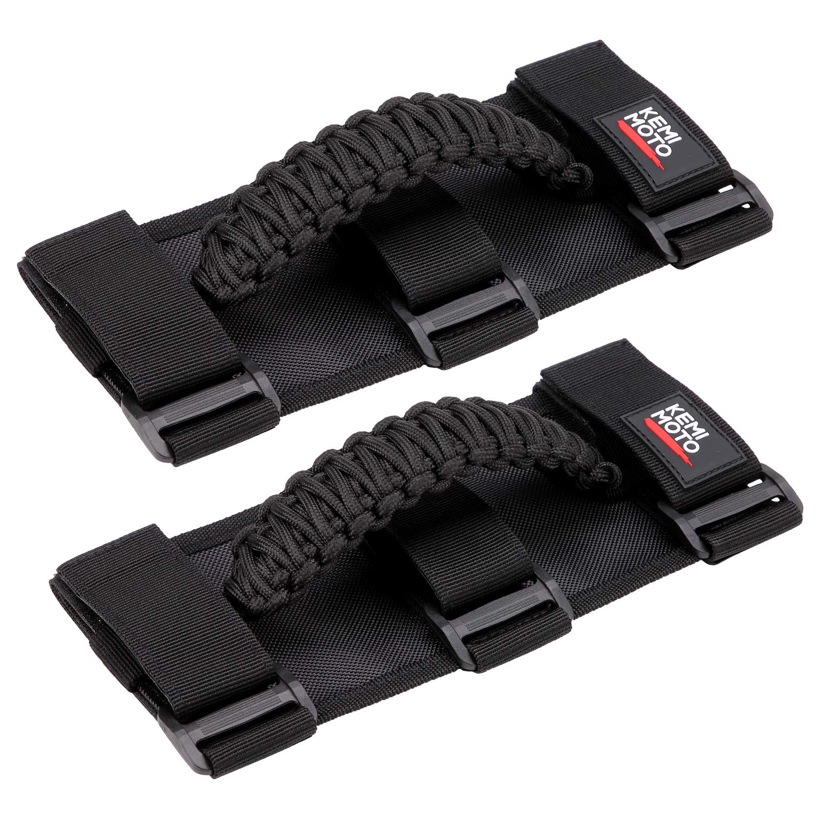 KEMIMOTO roll bar grab handles black setup, comfortable grip for all riders