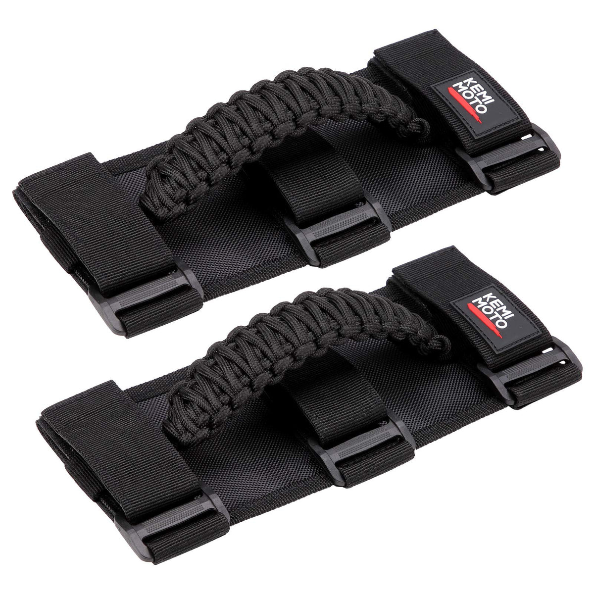 KEMIMOTO roll bar grab handles black setup, comfortable grip for all riders