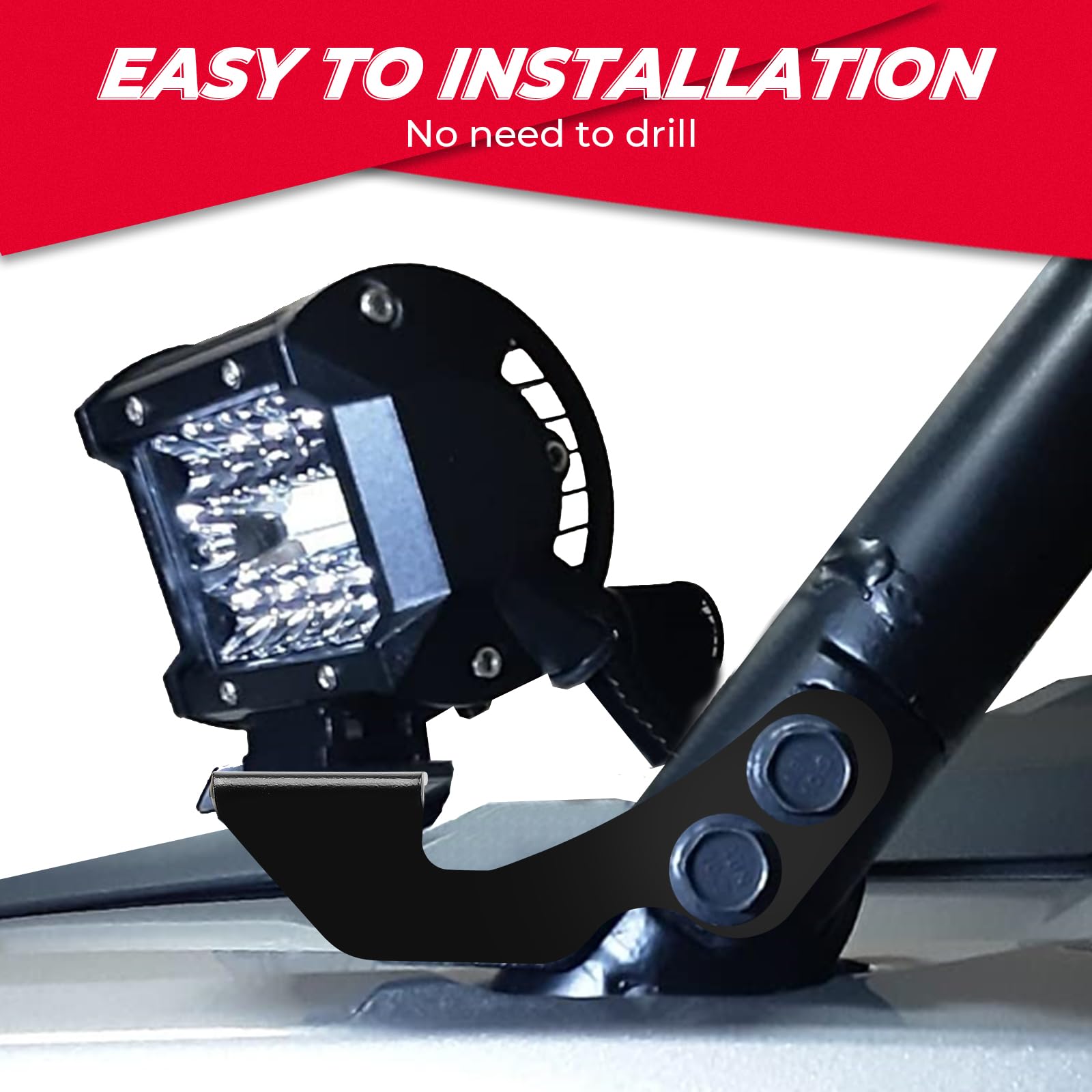 Rust-proof UTV brackets built to withstand rain, mud, and snow in all-weather use.