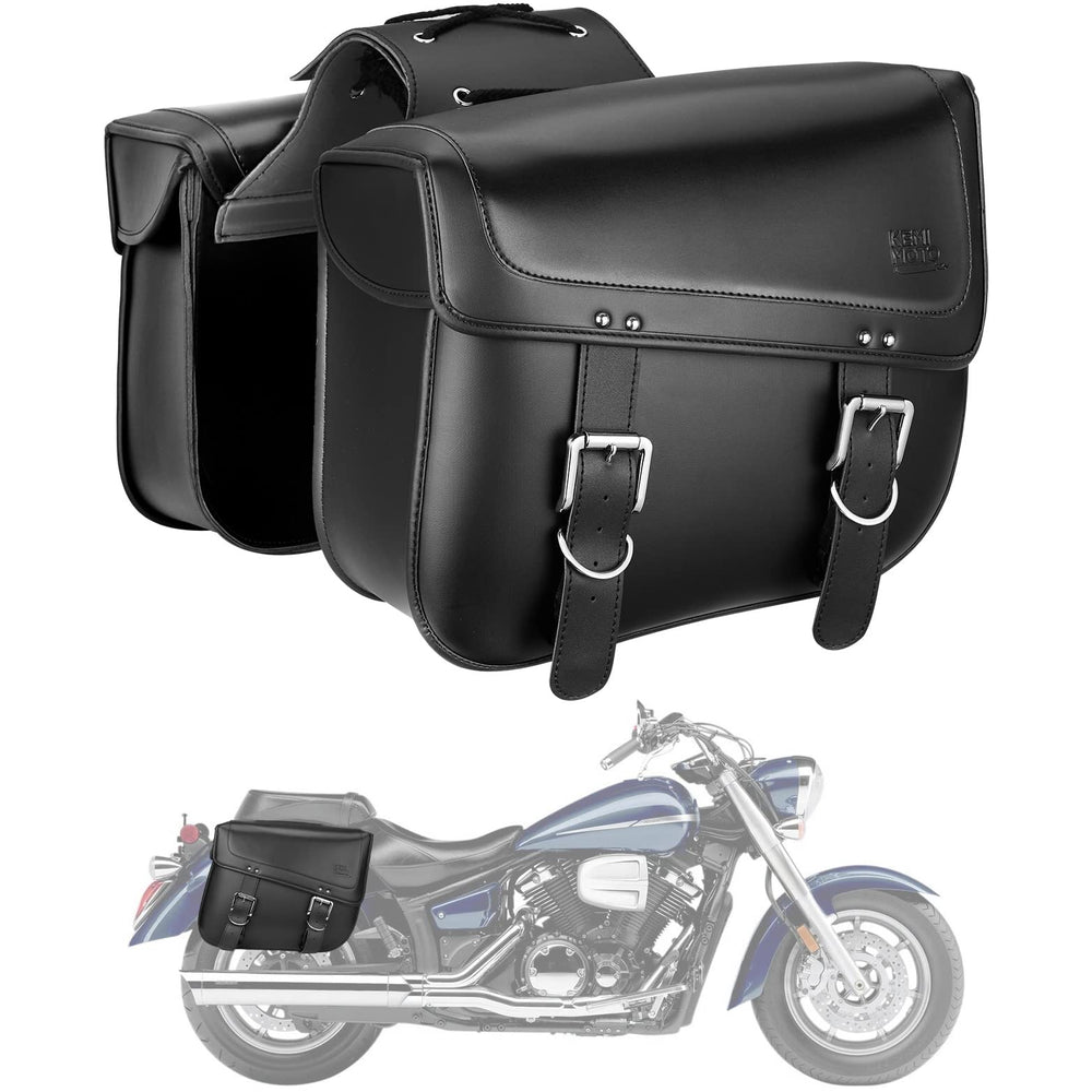 KEMIMOTO saddlebags showing 30L capacity ready for commuting and weekend trips