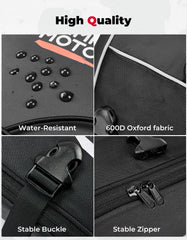 KEMIMOTO secure buckles and pillion straps ensure stable attachment.