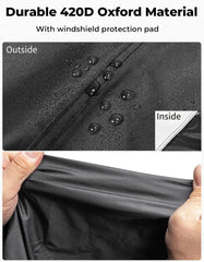 KEMIMOTO Spyder RT full cover side view with windproof fit and durability