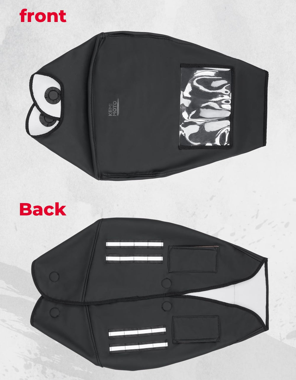 Easy installation of the KEMIMOTO tank cover with included straps