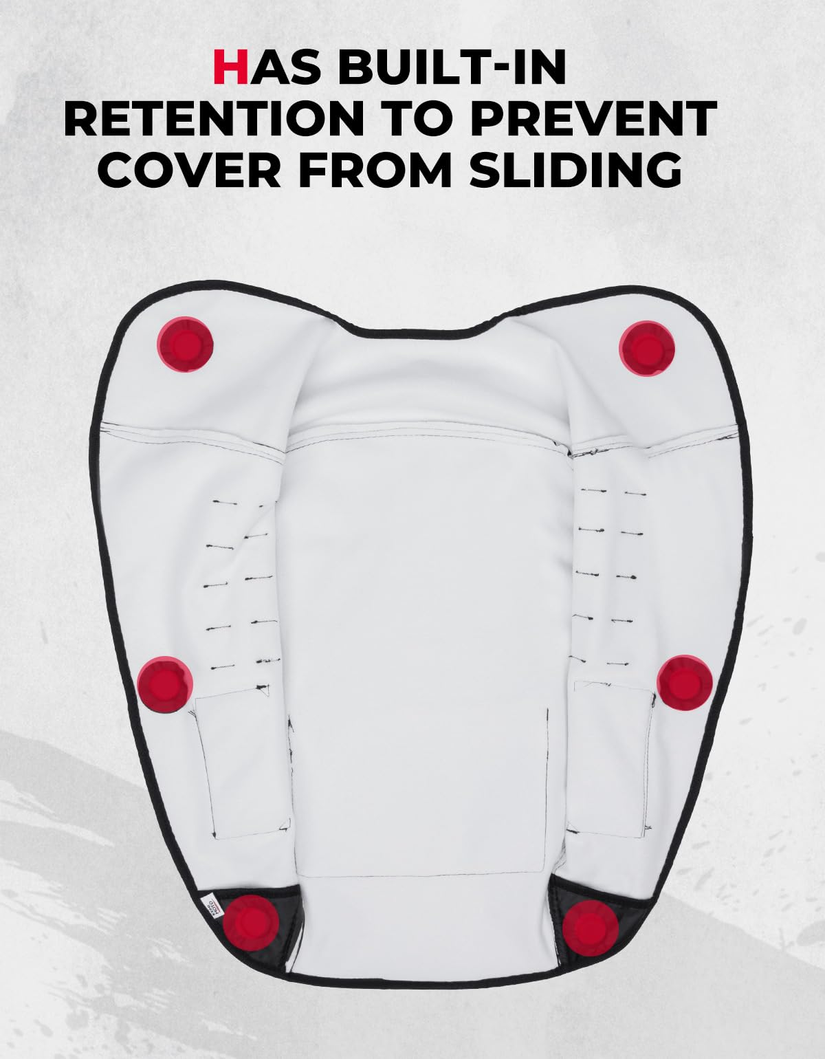 Waterproof exterior and soft cotton interior protect the tank against moisture