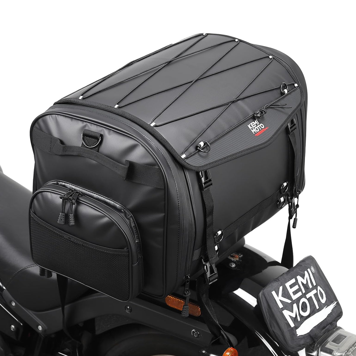 KEMIMOTO travel luggage 60L capacity for extended rides