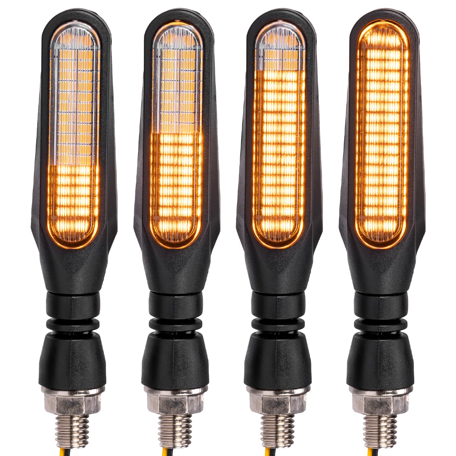 KEMIMOTO turn signal with 36 LED beads for high visibility day and night.
