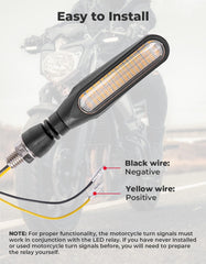 KEMIMOTO turn signal with simple two-wire installation.
