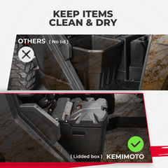KEMIMOTO storage box includes combination lock for theft deterrence