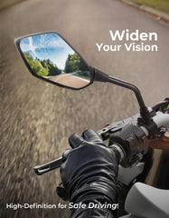 KEMIMOTO mirror demonstrates 360-degree rotation for flexible viewing angles.