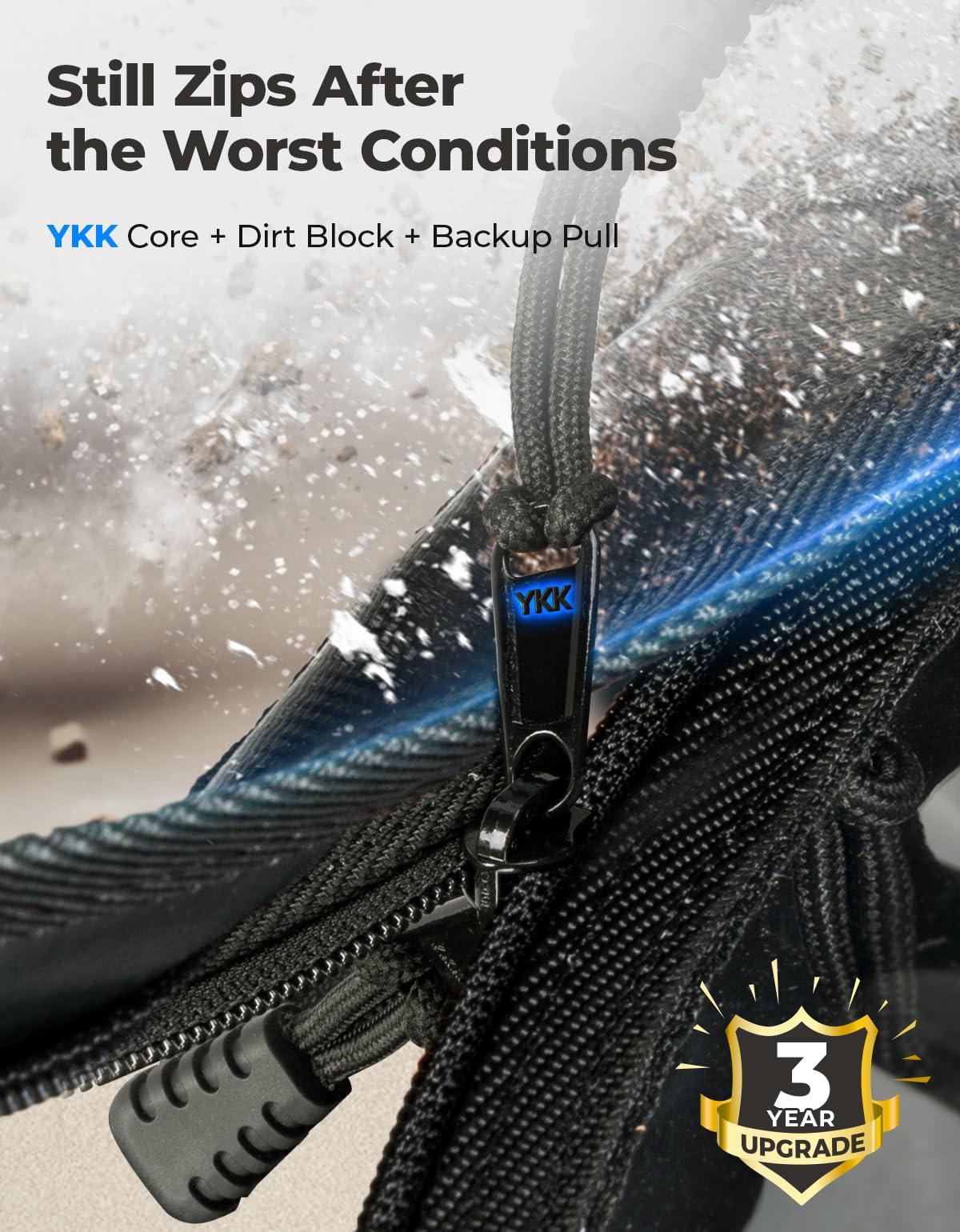 KEMIMOTO upper doors with YKK zippers glide smoothly for rugged use