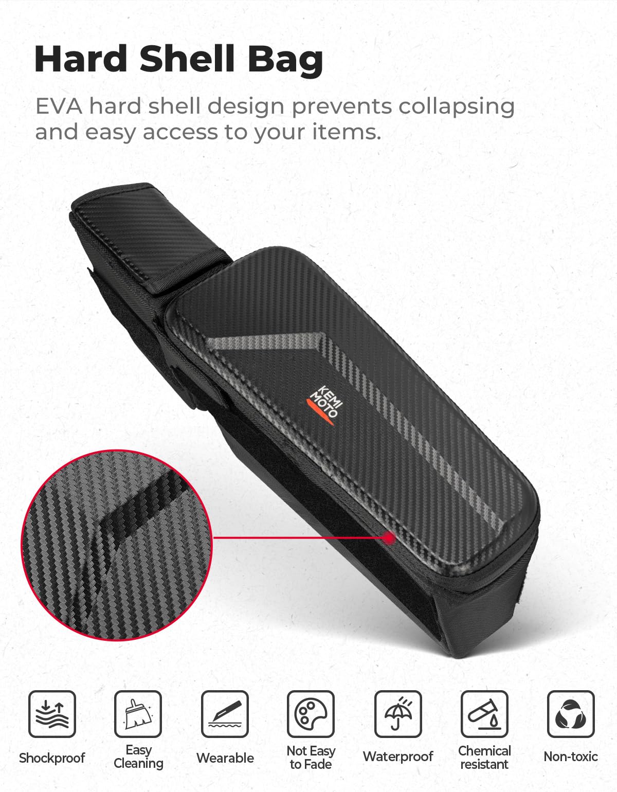 KEMIMOTO UTV bag no-drill installation preserves dash finish.