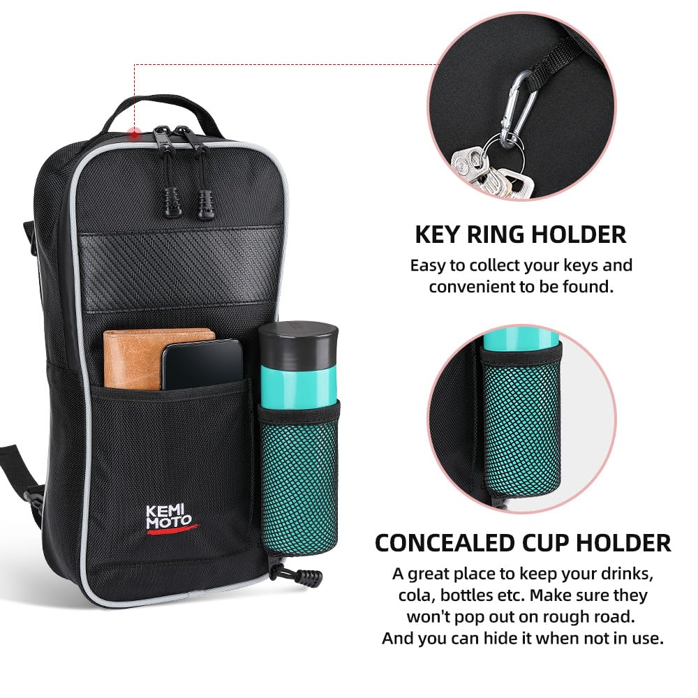 KEMIMOTO cup holder keeps drinks secure on rugged trails.