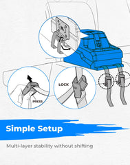 KEMIMOTO UTV center console security lock adds item security during trips.