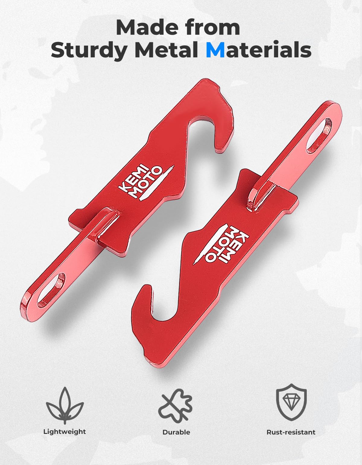 KEMIMOTO anti-rust coating keeps door latches durable and polished.