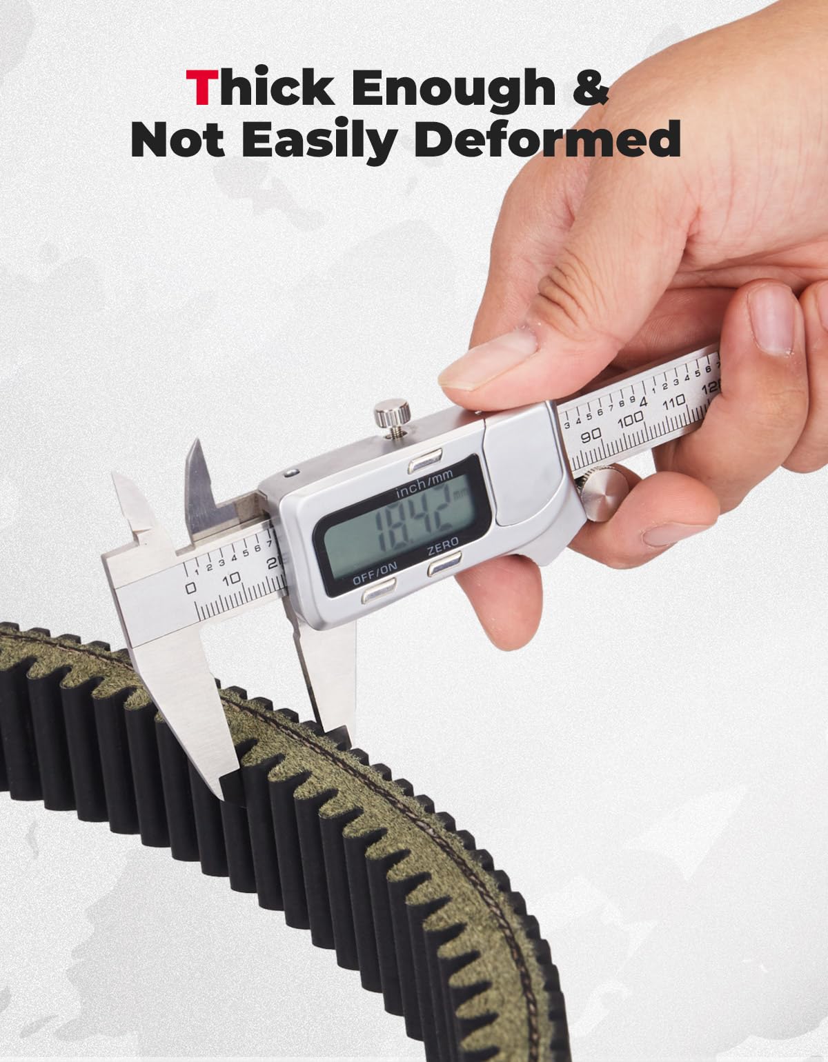 KEMIMOTO UTV belt performs reliably on rugged terrain.