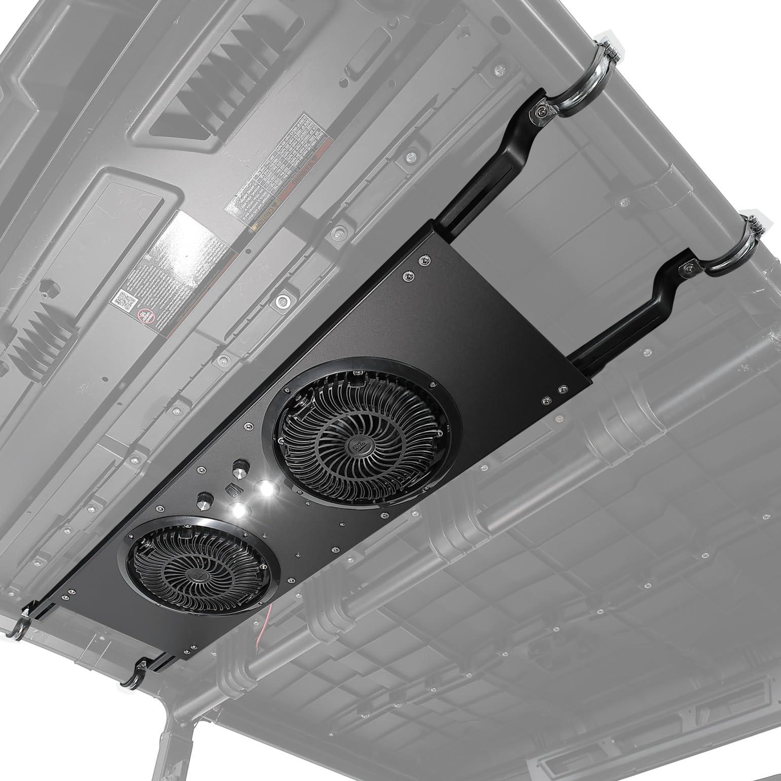 KEMIMOTO UTV dual 8-inch fan left-right tilt for targeted cooling.