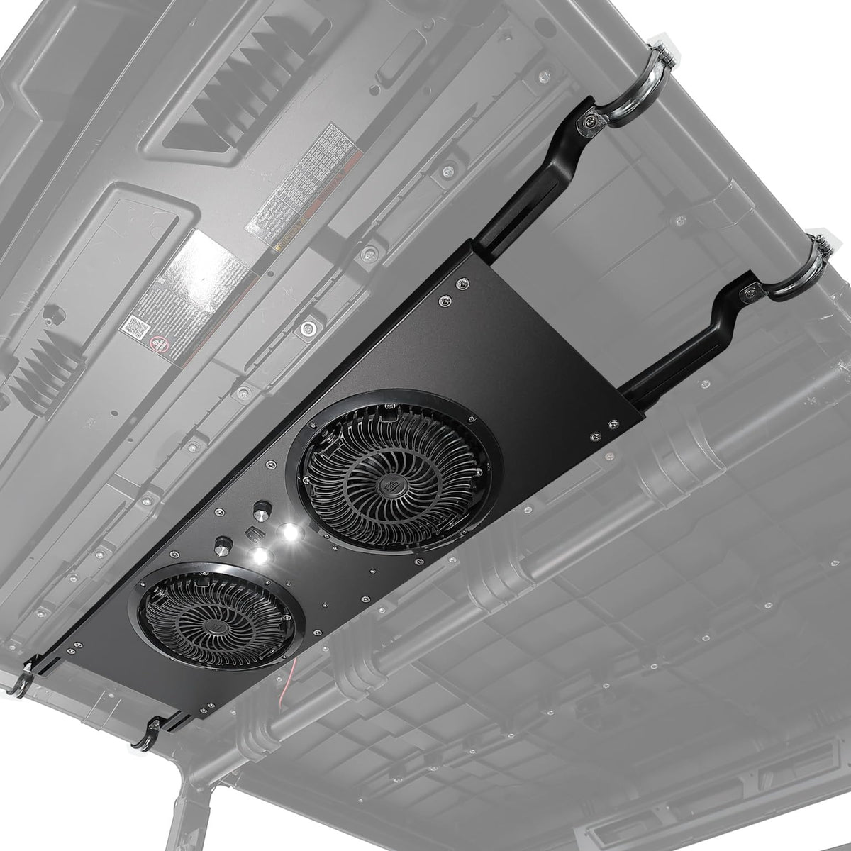 KEMIMOTO UTV dual 8-inch fan left-right tilt for targeted cooling.