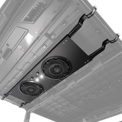 KEMIMOTO UTV dual 8-inch fan left-right tilt for targeted cooling.