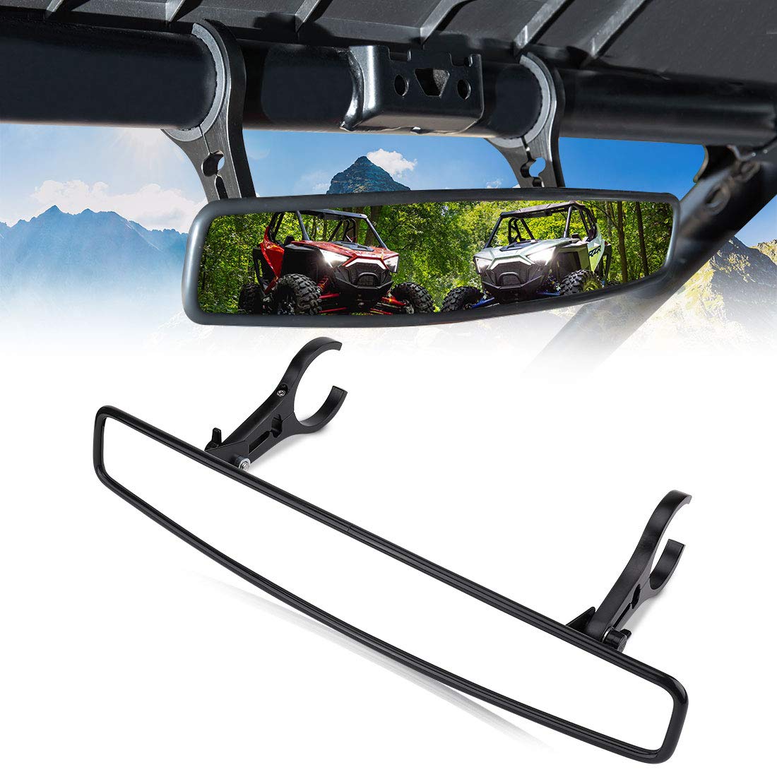 KEMIMOTO UTV breakaway ABS housing protects glass on impact