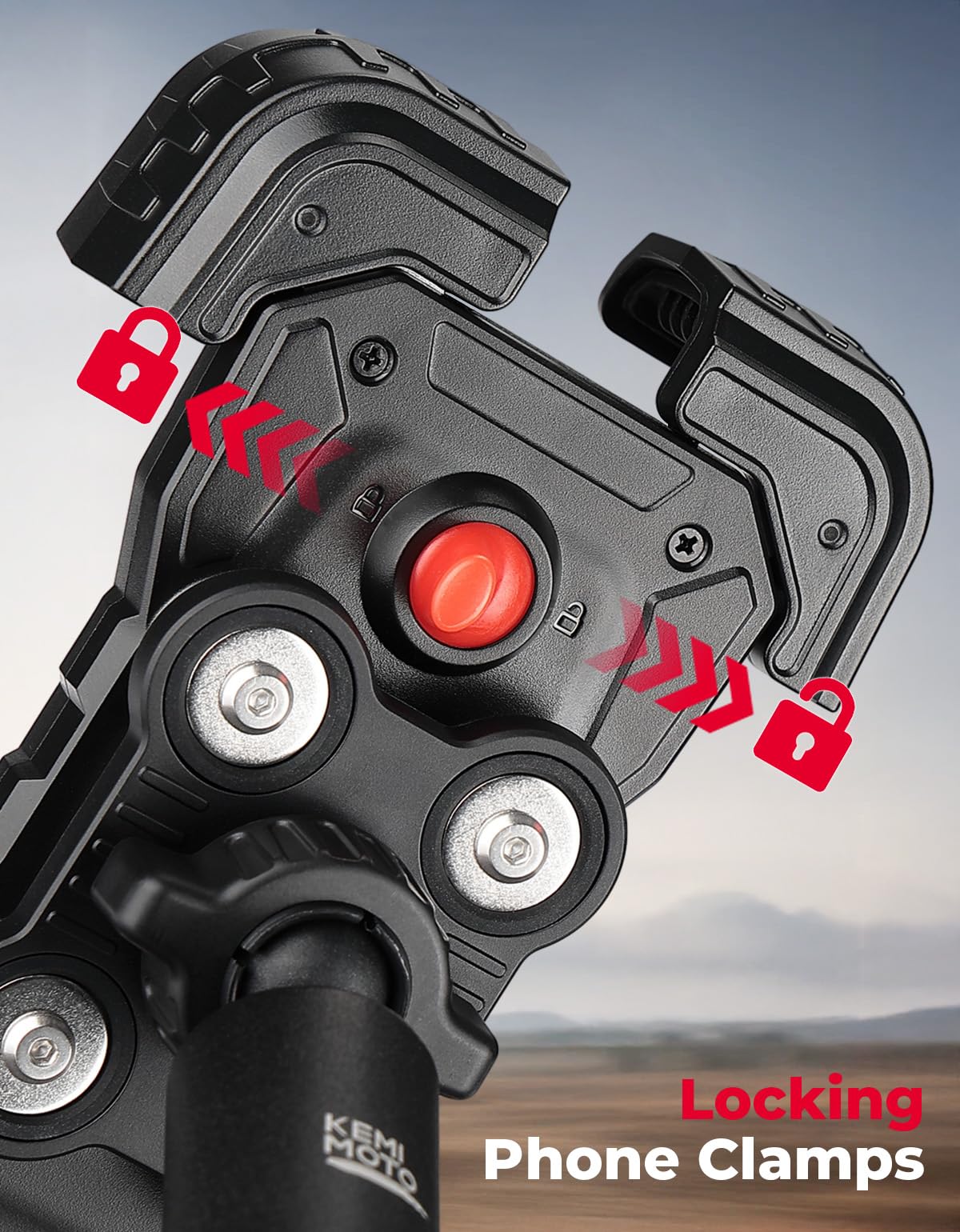 Fits 1.5-2 inch roll bars and 4.7-7 inch phones for versatile mounting.