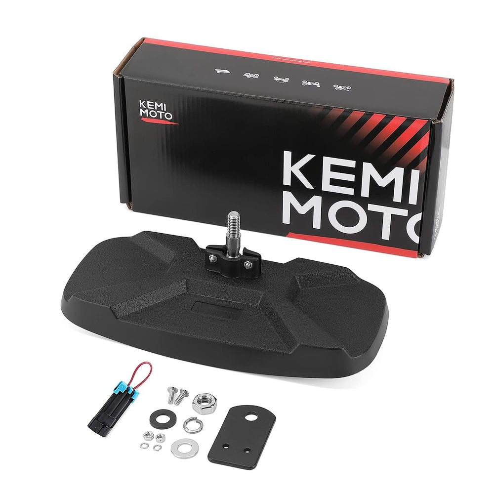 KEMIMOTO UTV rear view mirror wide-angle view for safer reversing.