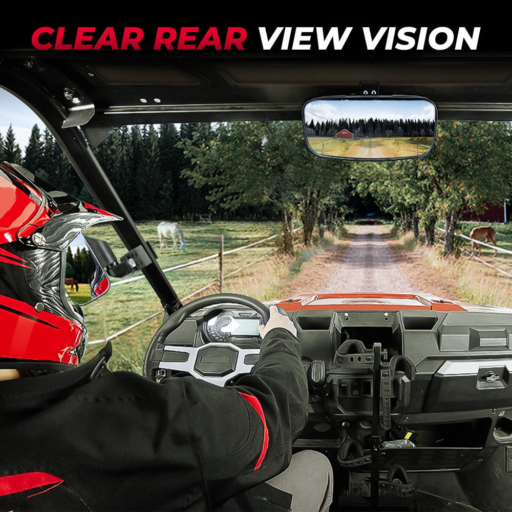 KEMIMOTO UTV rearview mirror hardware included for easy installation