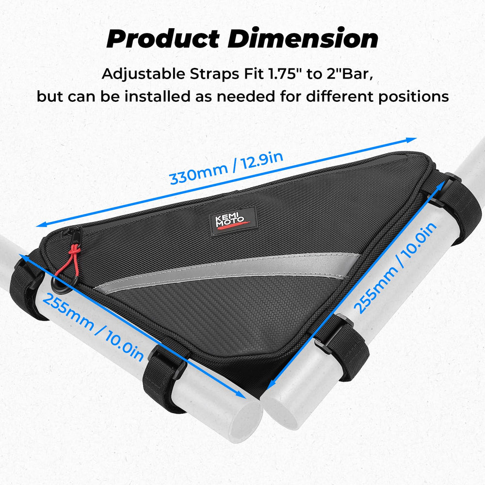 KEMIMOTO two-pack storage bags provide versatile bike storage