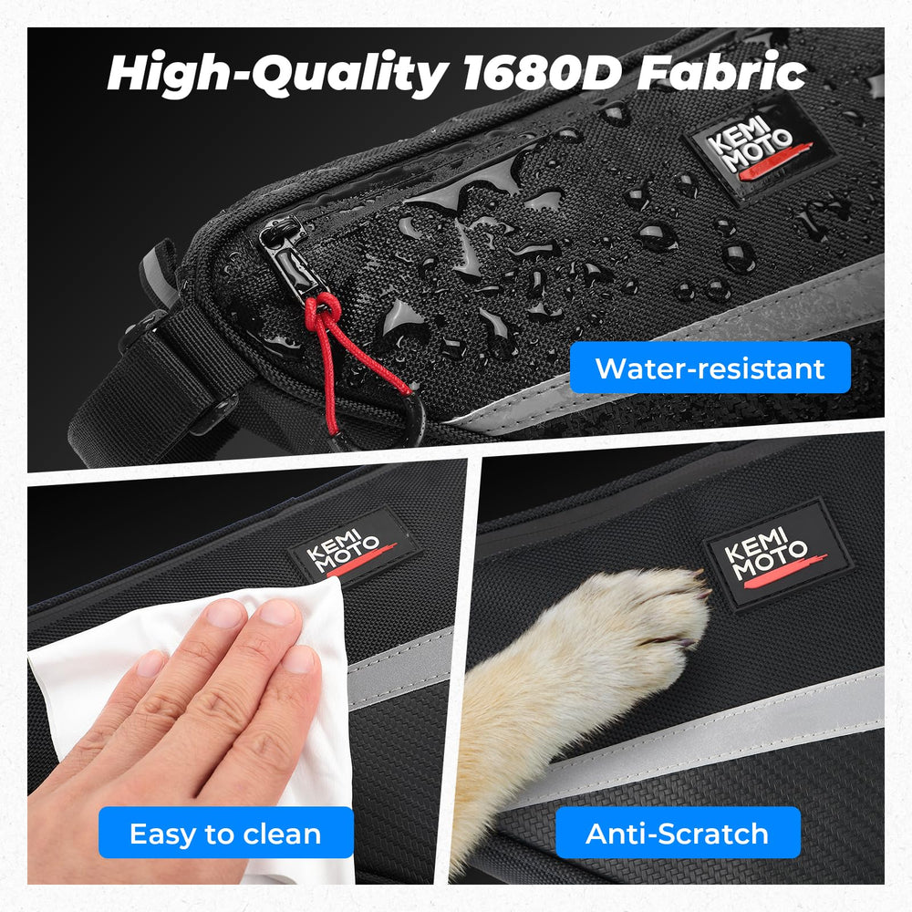 KEMIMOTO side pocket with inner mesh prevents slipping items