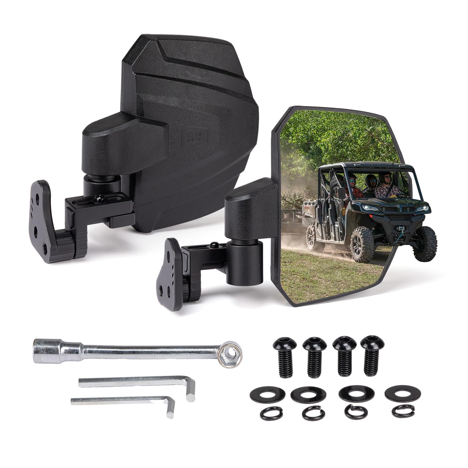 KEMIMOTO UTV side mirror for UFORCE 1000, clear rear visibility