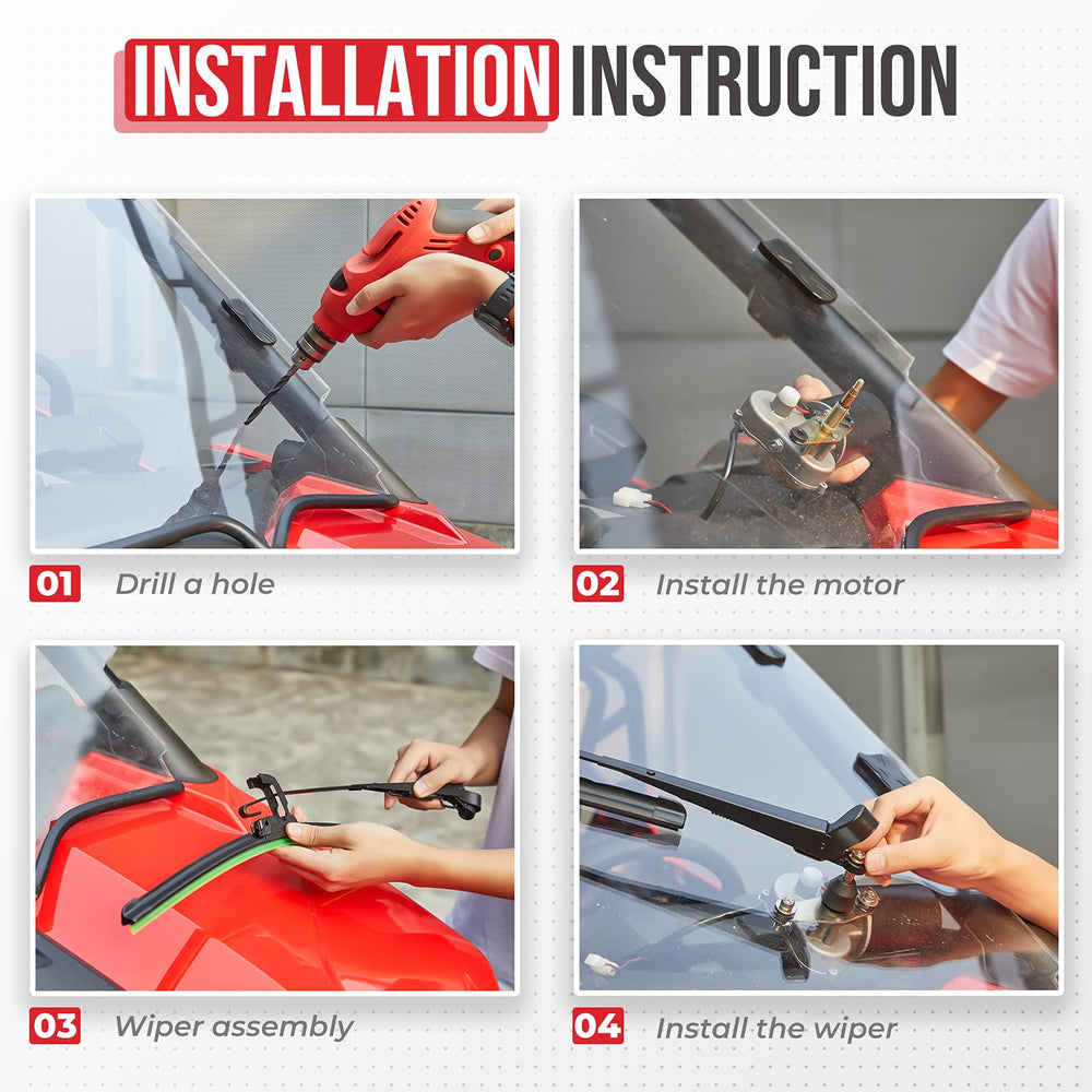 KEMIMOTO wiper-arm attachment on UTV enables secure, adaptable mounting