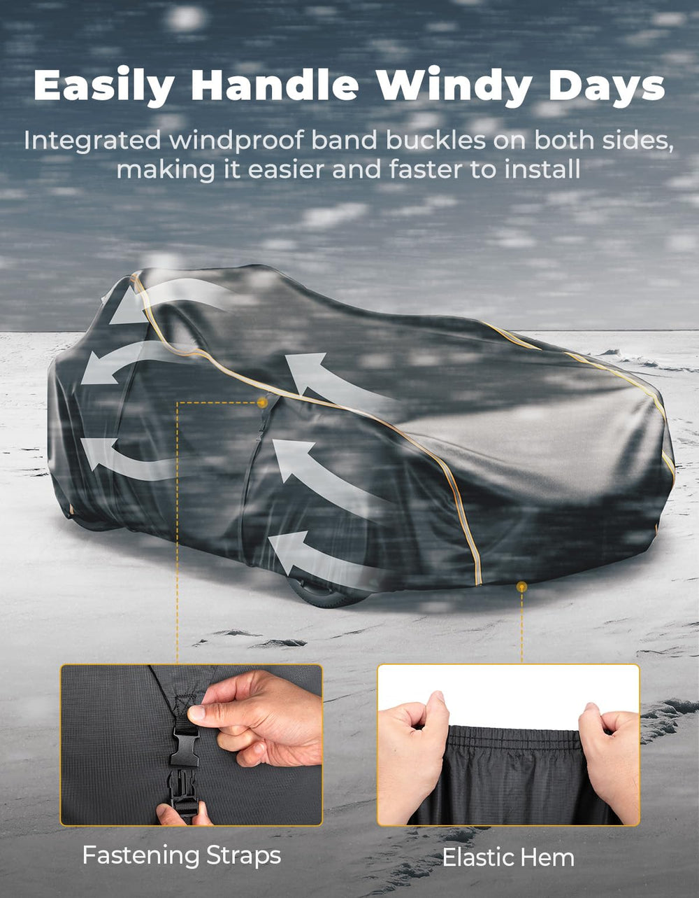KEMIMOTO waterproof Oxford fabric shields Slingshot from rain and UV.