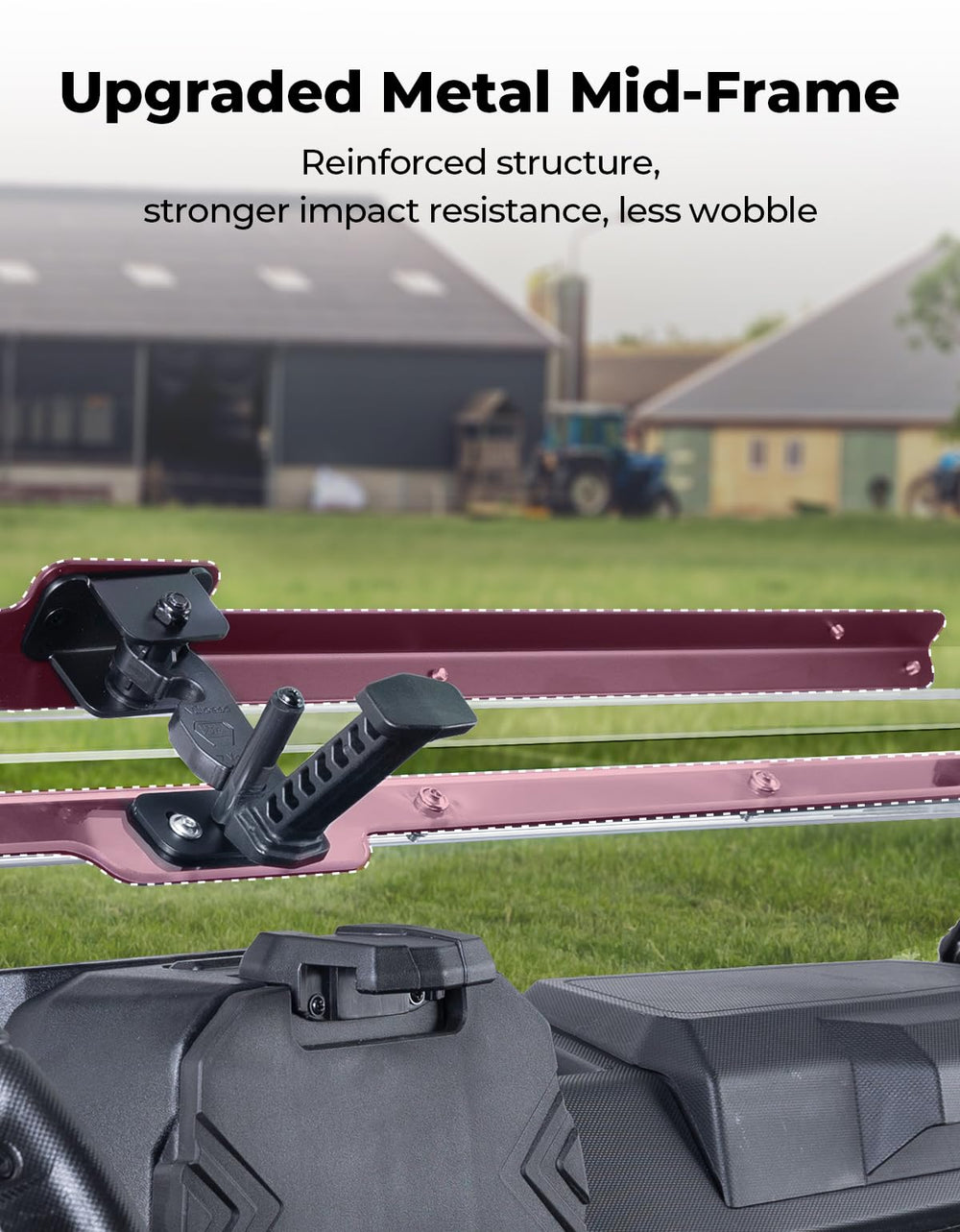 KEMIMOTO reinforced metal frame improves durability and ride stability