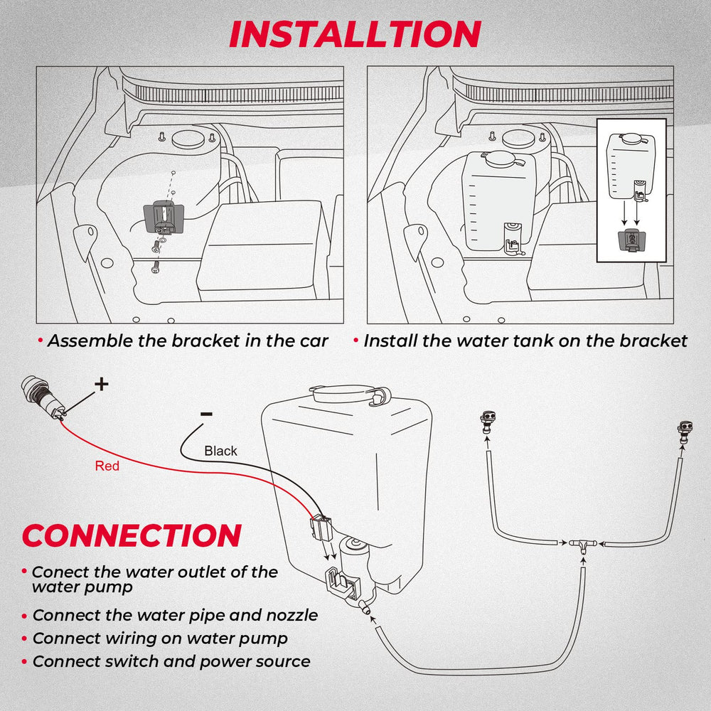 KEMIMOTO 48 cm wiring loom enables flexible installation.