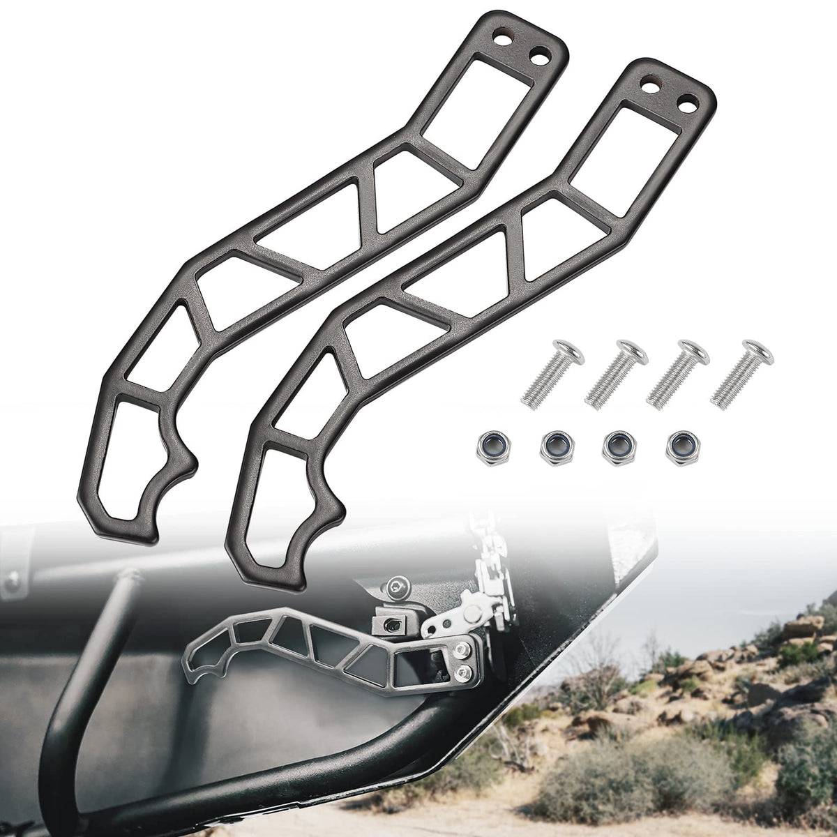 KEMIMOTO X3 door latches enable quick, easy door release for Can-Am Maverick X3
