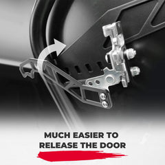 Step-by-step bolt-on installation of X3 door latches without drilling