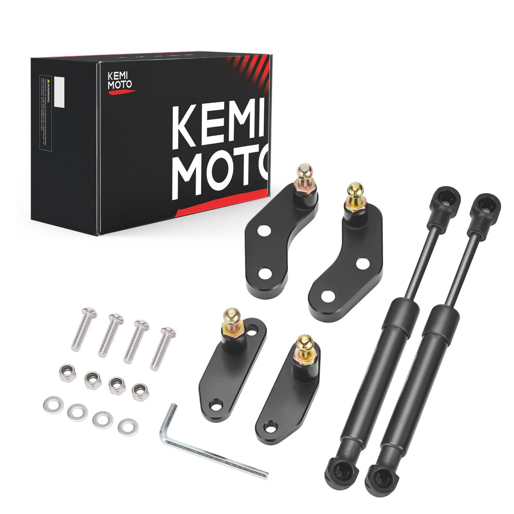Kemimoto X3 door opener rear view shows black anodized brackets